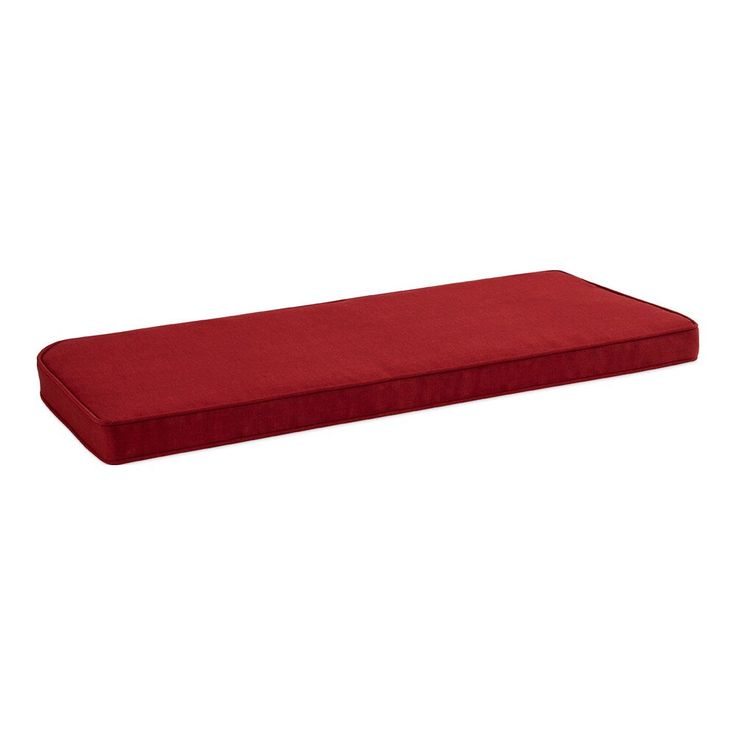 Style Selections Valleydale Texture Red Patio Loveseat Cushion