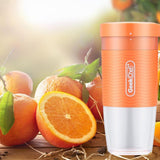 10 oz. Single Speed Orange Portable Personal Blender with USB Rechargeable