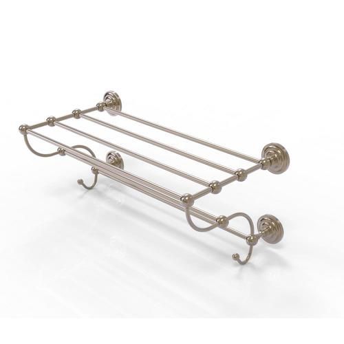 Allied Brass Prestige Que New Collection 36-in Train Rack Towel Shelf in Antique Pewter
