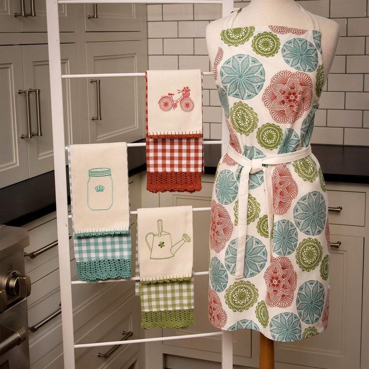 Crochet Envy 18 in. x 26 in. Fern Tea Towel Set (Set of 2)