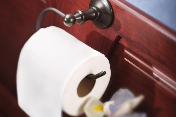 Moen Danbury(Csi) Oil-Rubbed Bronze Wall Mount Single Post Toilet Paper Holder