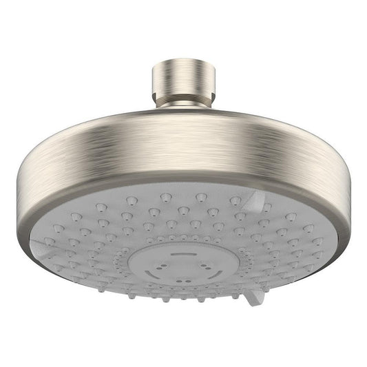 xL Techno 2-Pattern 1.75 GPM 4.72 in. Wall Mount 3S Massage Round Shower Head in Brushed Nickel - Super Arbor