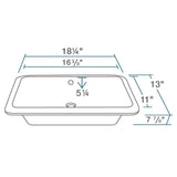 MR Direct Undermount Porcelain Bathroom Sink in White with Pop-Up Drain in Antique Bronze