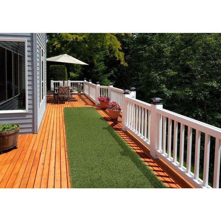 TrafficMaster 26 in. x 36 ft. Green Artificial Grass Runner Rug