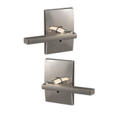Custom Latitude Satin Nickel Century Trim Dummy Door Lever (2-pack) - Super Arbor