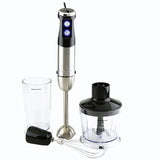 500-Watts Stainless Steel 6-Speed Control Multi-Purpose Immersion Hand Blender Set with Attachments