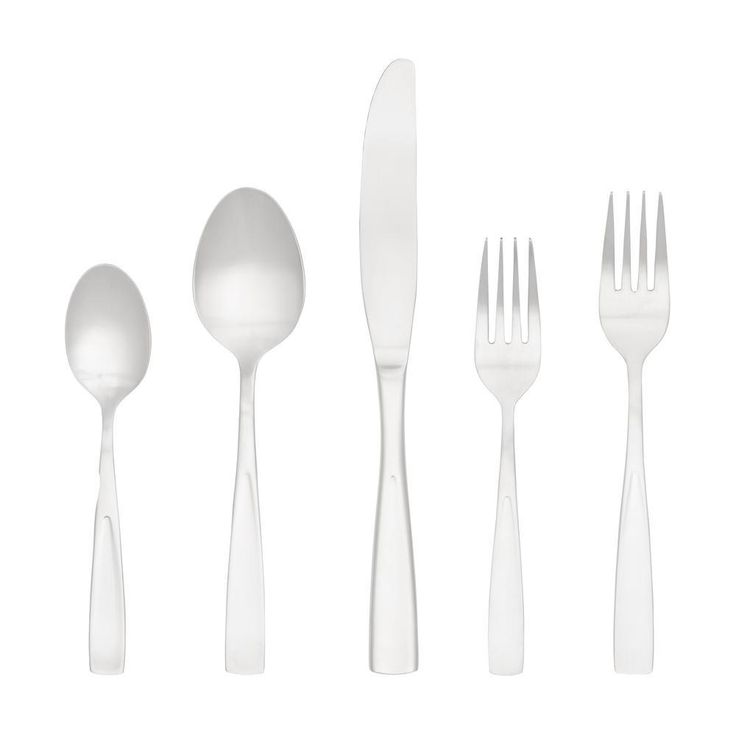 Carnegie 20-Piece Matte 18/0 Stainless Steel Flatware Set (Service for 4)