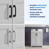 Style Selections Lowry 61-in Light Gray Double Sink Bathroom Vanity with White Acrylic Top
