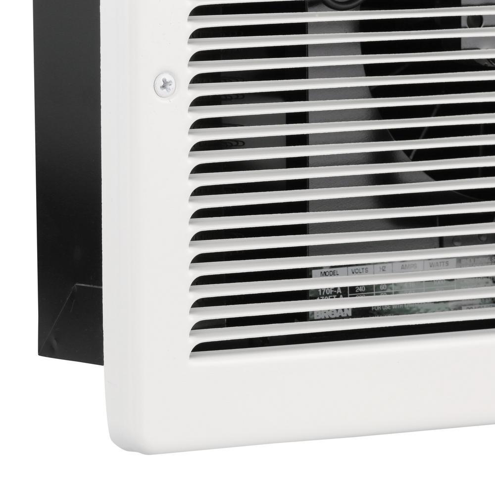 1,000-Watt Front-Mountable Wall Heater in White - Super Arbor