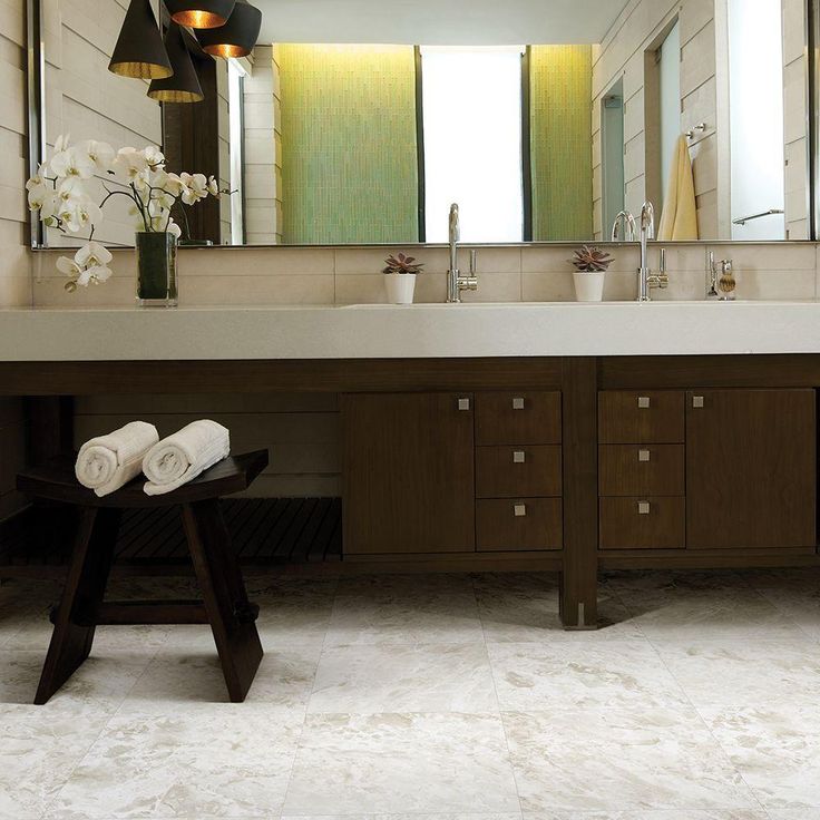 TrafficMASTER White Marble Vinyl Sheet, Sold by 12 ft. Wide x Custom Length