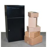 Collection Vault with Front Access and Tote in Black - Super Arbor