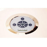 Angelica with Heater 55 in. Acrylic Center Drain Corner Alcove Whirlpool Bathtub in White - Super Arbor