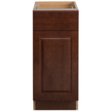 Benton Assembled 12x34.5x24.5 in. Base Cabinet with Soft Close Full Extension Drawer in White - Super Arbor