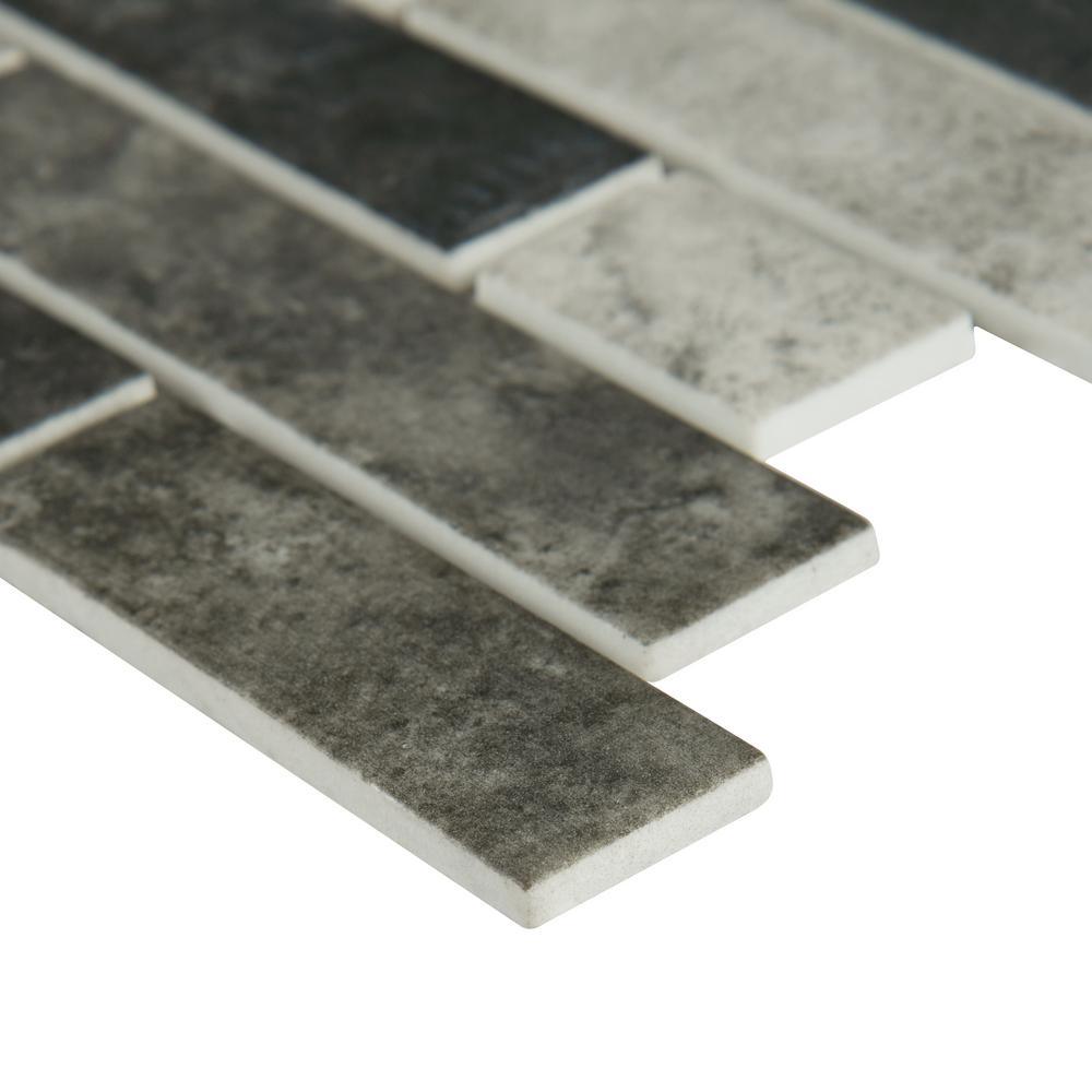 Urban Tapestry Interlocking 11.81 in. x 11.81 in. x 6 mm Glass Mesh-Mounted Mosaic Tile (14.55 sq. ft./case) - Super Arbor