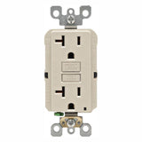 20 Amp Self-Test SmartlockPro Slim GFCI Duplex Outlet, White (3-Pack) - Super Arbor