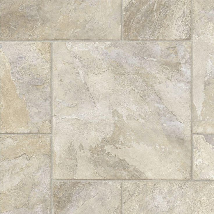 TrafficMASTER Limestone Slab Beige Residential Vinyl Sheet, Sold by 12 ft. Wide x Custom Length