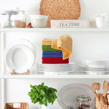 100% Cotton Striped Chevron Weave 16 Piece Set of Kitchen Dish Clothes