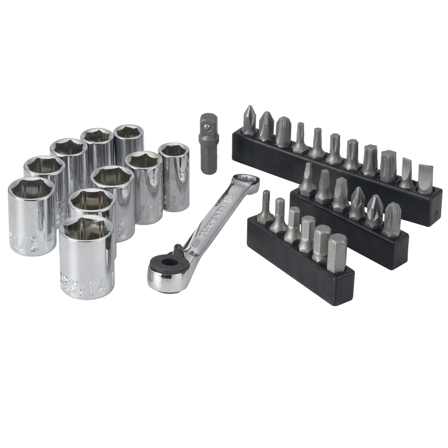 Craftsman Metric and SAE Ratcheting Bit Driver Set, 35 pc