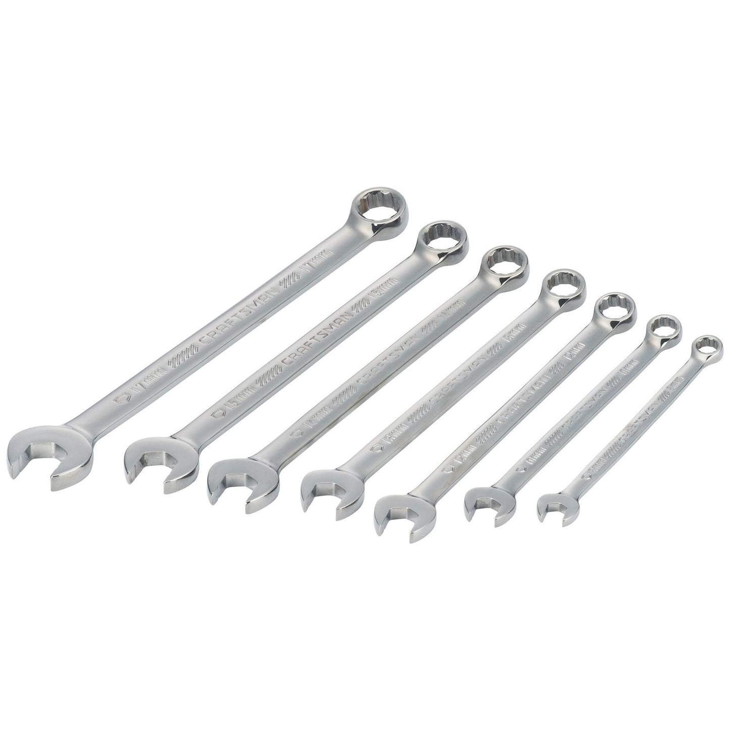 Craftsman Metric Long Panel Combination Wrench Set, 7 pc