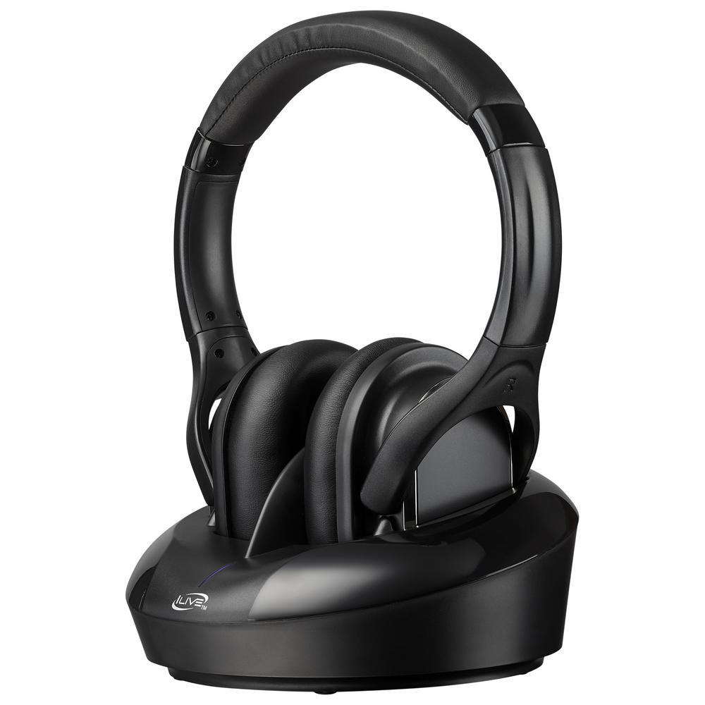 Wireless Radio Frequency Headphones with Charging Dock - Super Arbor