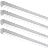 4 ft. Color Changing 32-Watt Equivalent Integrated LED White Strip Light Linkable 1800 Lumens (4 Pack)