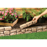 Dalen Products 6 in. x 10 ft. Tan Stone Wall Border - Super Arbor
