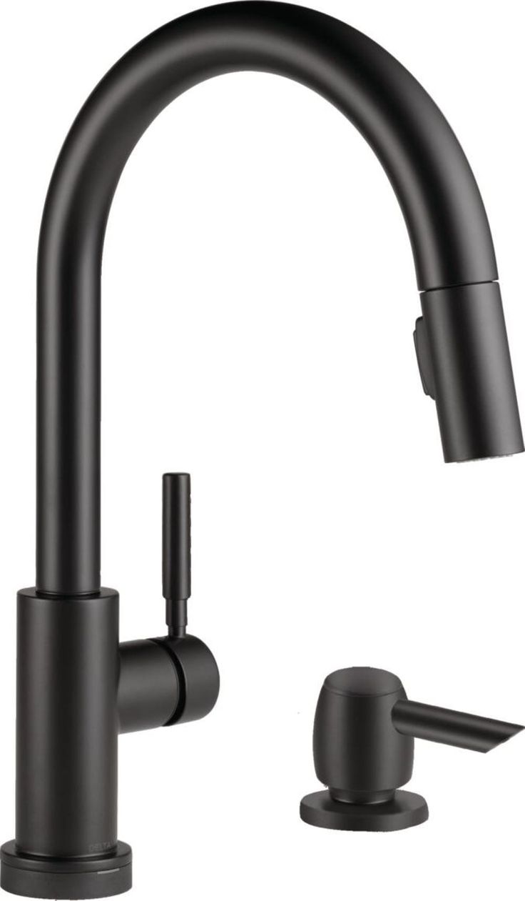 Delta Trask 1-Handle Deck Mount Pull-Down Handle/Lever Residential Kitchen Faucet