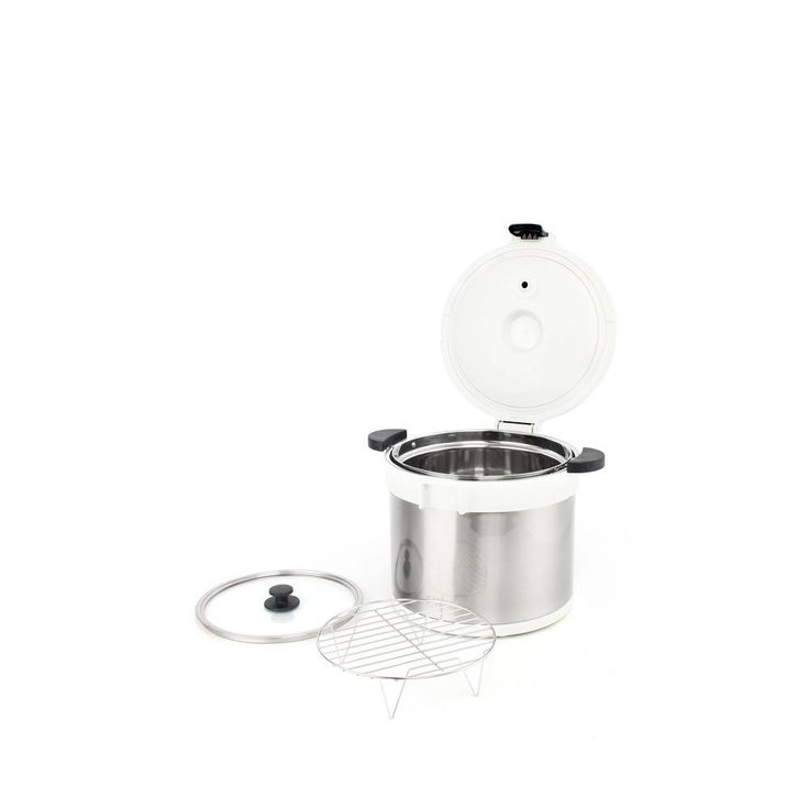 7 Qt. Stainless Steel White Thermal Cooker/Slow cooker
