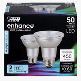 Feit Electric 50-Watt Equivalent PAR20 Dimmable CEC Title 20 Compliant LED ENERGY STAR 90+ CRI Flood Light Bulb, Daylight (24-Pack)