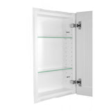 Silverton 14 in. x 24 in. x 4 in. Recessed Medicine Cabinet in White - Super Arbor