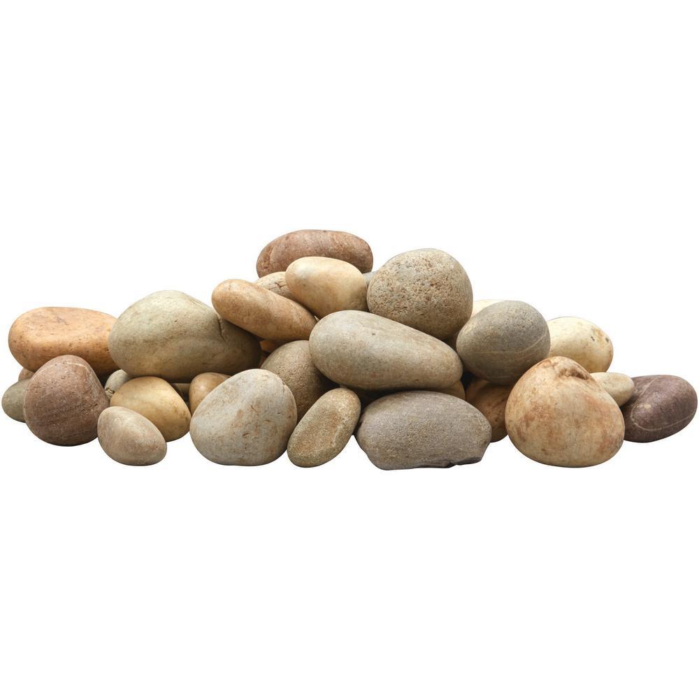 Imperial Beach 0.5 cu. ft. River Rock. 40 lbs. Bag - Super Arbor