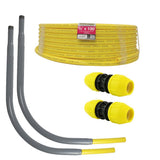 Underground 3/4 in. x 100 ft. IPS Polyethylene Gas Pipe New Install Kit, Two 3/4 in. Couplers, Two 3/4 in. Meter Risers - Super Arbor