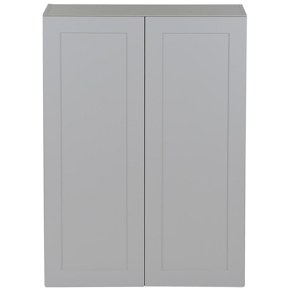 Cambridge Shaker Assembled 30x42x12.5 in. Wall Cabinet with 2 Soft Close Doors in White - Super Arbor
