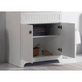 30 in. W x 21.6 in. D x 33.5 in. H Bath Vanity Cabinet Only in White - Super Arbor