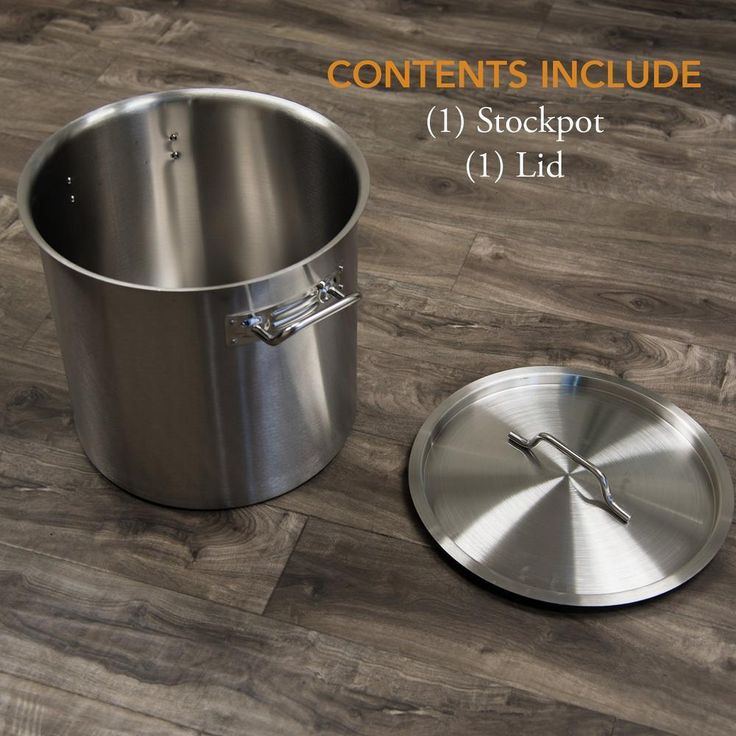 32 qt. Stainless Steel Stock Pot with Lid