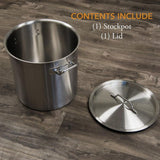 32 qt. Stainless Steel Stock Pot with Lid