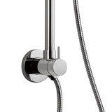 Seabreeze 4-Spray 2.5 GPM 8 in. Wall Mount Dual Shower Heads in Brushed Nickel