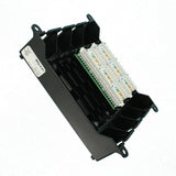 Structured Media Twist & Mount Patch Panel with 12 Cat 6 Ports - Black - Super Arbor