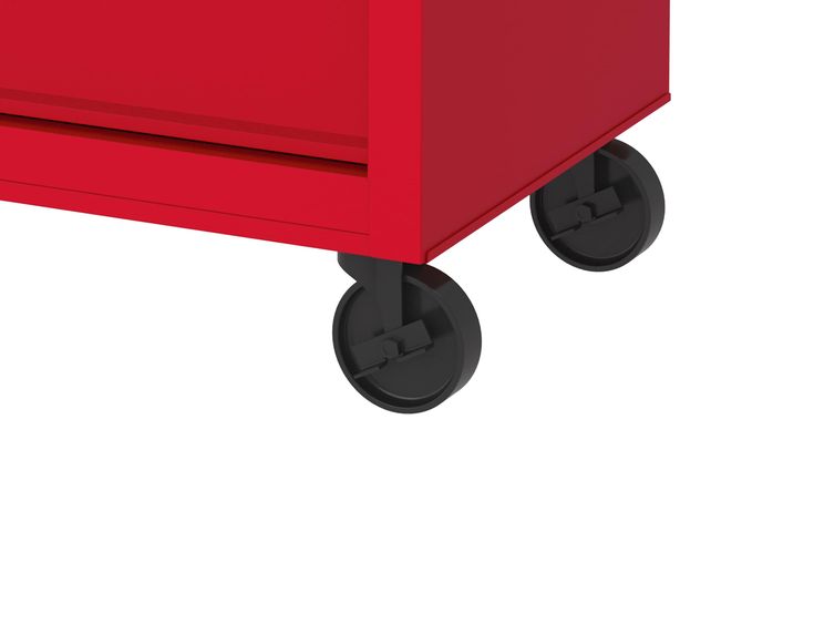 Kobalt 26.7-in W x 33-in H 4-Drawer Steel Rolling Tool Cabinet (Red)