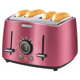 4-Slice Red Toaster with Rack