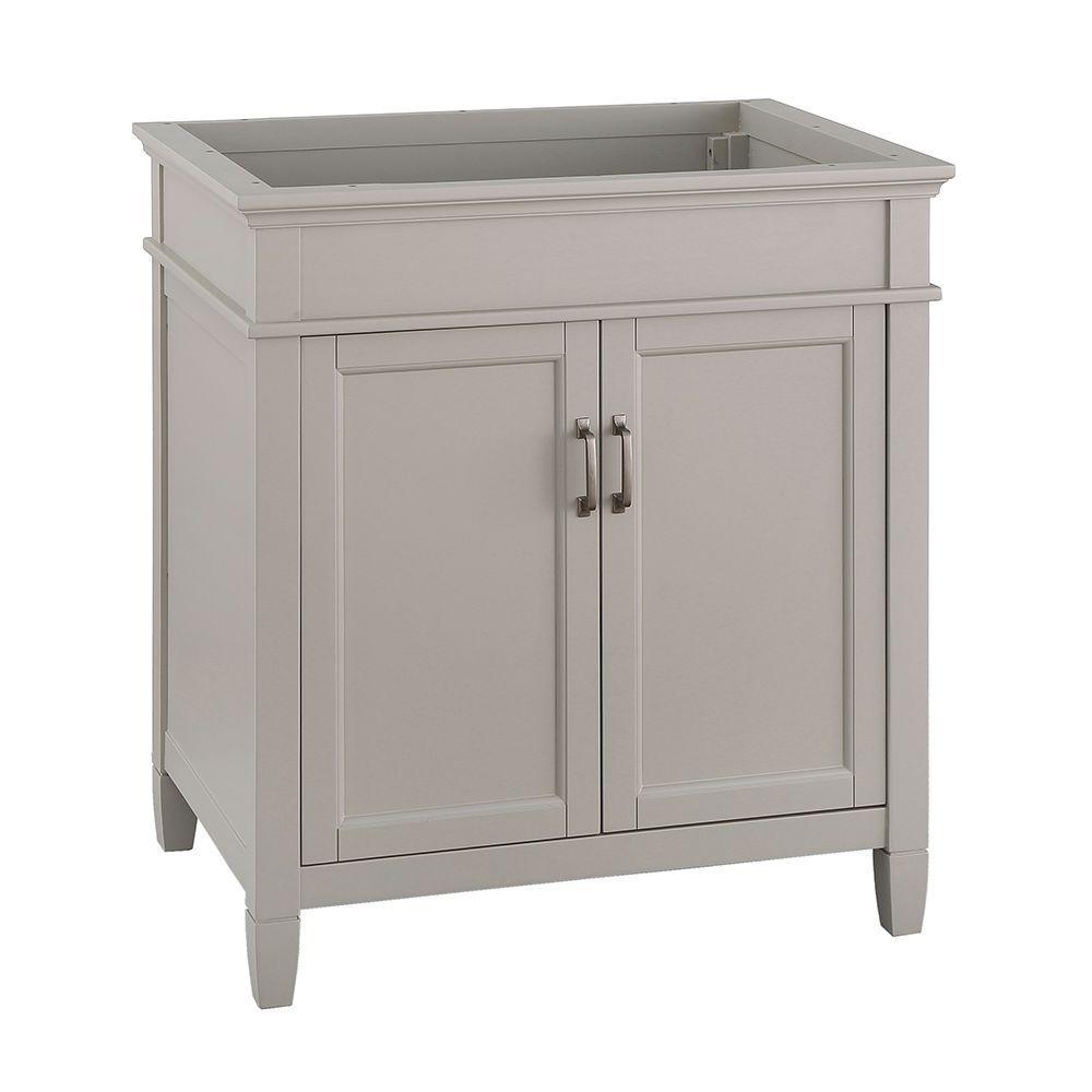 Ashburn 30 in. W x 21.63 in. D Vanity Cabinet in Grey - Super Arbor