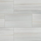 Fresco Blanco 12 in. x 24 in. Matte Porcelain Stone Look Floor and Wall Tile (12 sq. ft./Case)