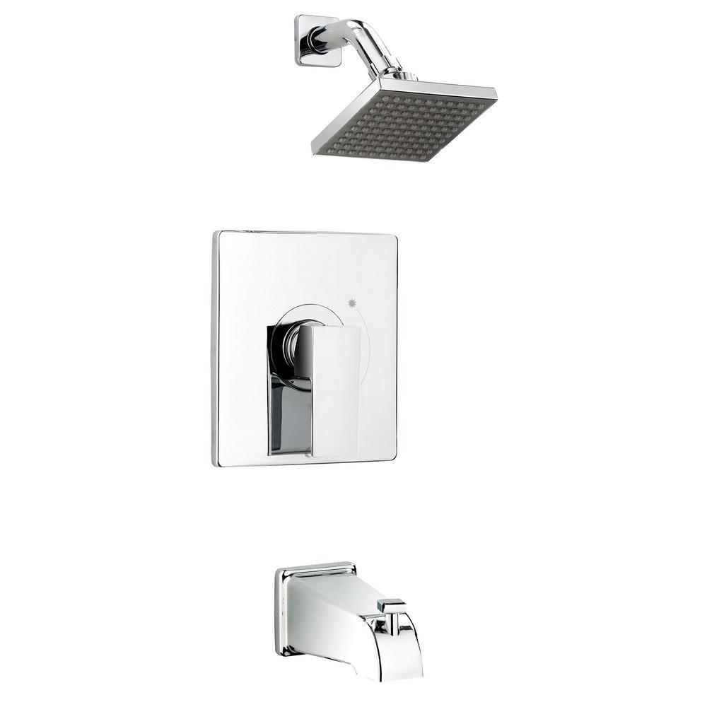 Belanger Single-Handle 1-Spray Tub and Shower Faucet in Matte Black (Valve Included) - Super Arbor