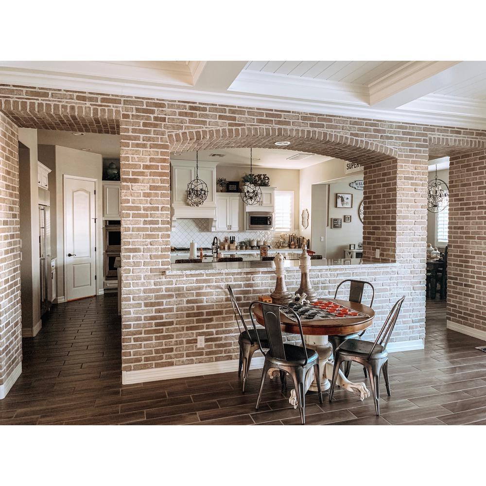 Brickwebb Rushmore Thin Brick Sheets - Corners (Box of 3 Sheets) 21 in x 15 in (5.3 linear ft.) - Super Arbor