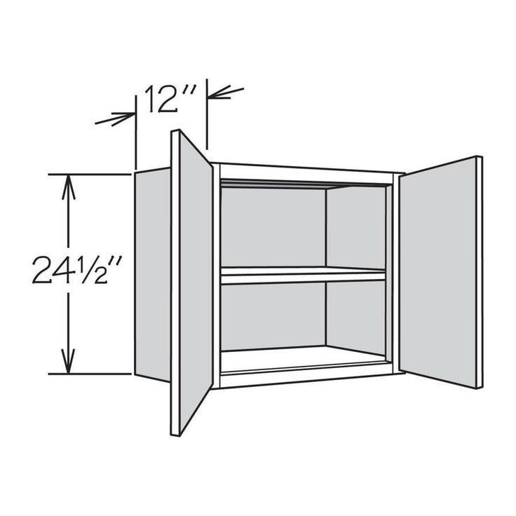 allen + roth Aveley 24-in W x 24.5-in H x 12-in D Linen Maple Door Wall Semi-Custom Cabinet