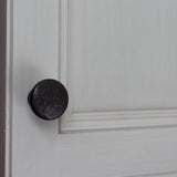 1-1/4 in. Dia Oil Rubbed Bronze Round Hammered Cabinet Knob (10-Pack) - Super Arbor