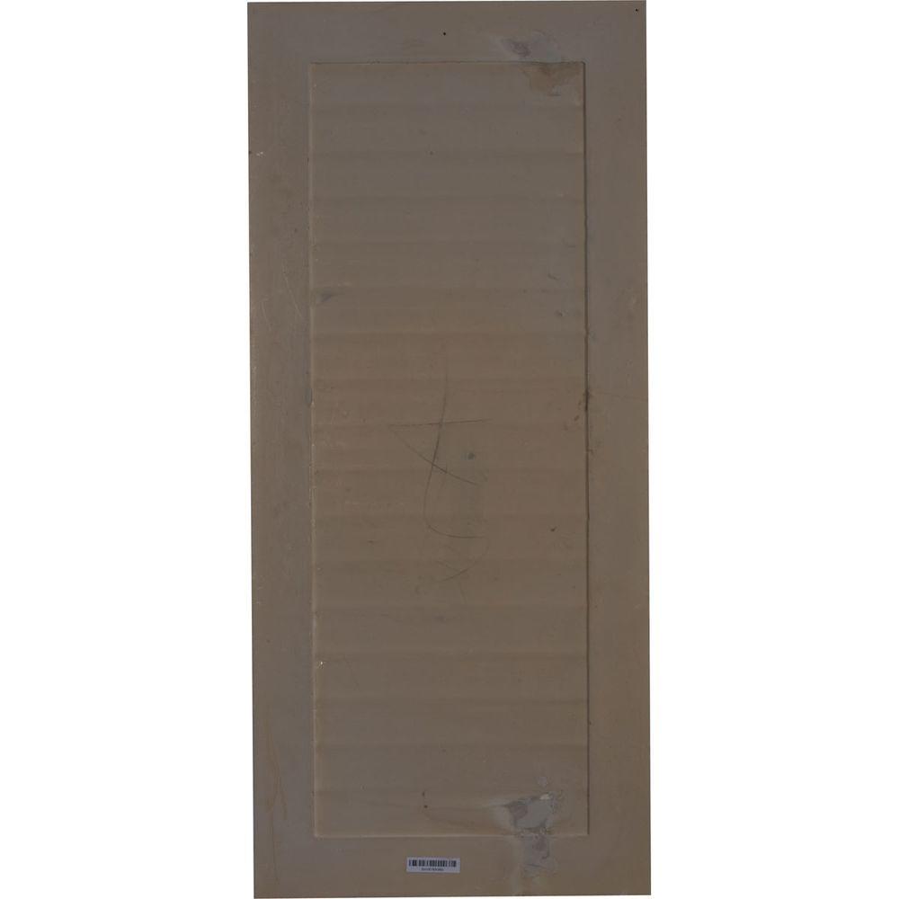 16 in. x 36 in. Rectangular Primed Polyurethane Paintable Gable Louver Vent - Super Arbor