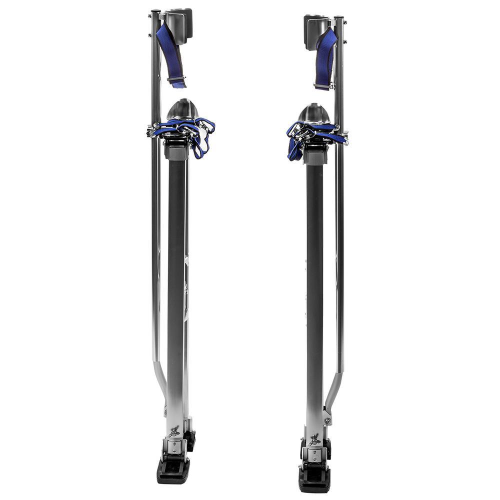 Professional 36 in. to 48 in. Aluminum Drywall Sheet Lifter Stilts with Adjustable Height - Super Arbor