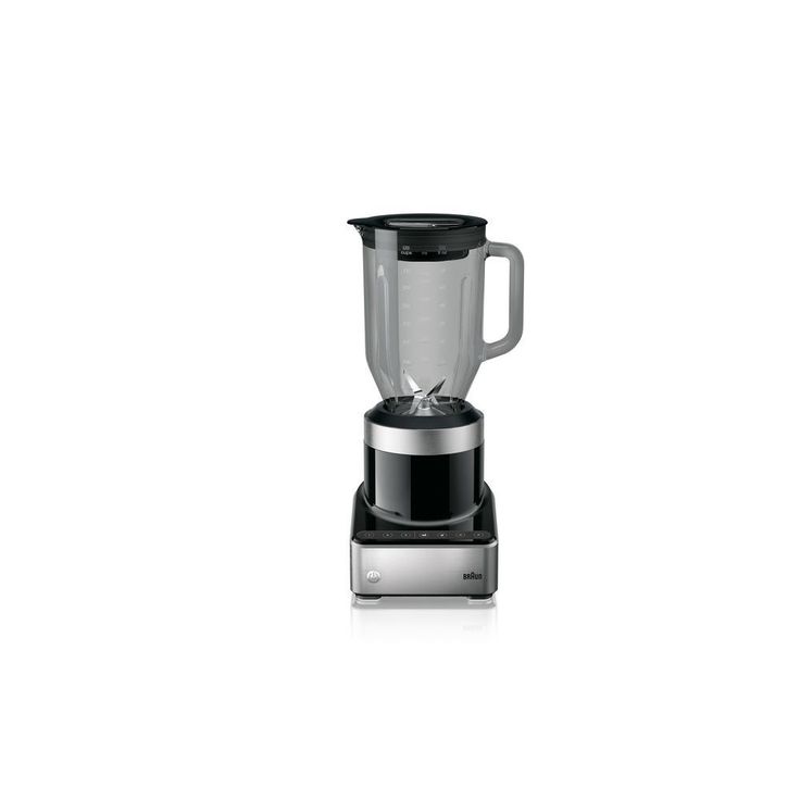 PureMix 56 oz. 3-Speed Black and Stainless Steel Countertop Blender with Thermal Resistant Glass Jug