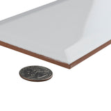 Merola Tile Santorini Loft Blanco 4 in. x 11-7/8 in. Ceramic Subway Wall Tile, High Sheen (12.17 sq. ft. per Case)